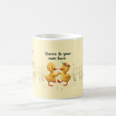 Mug Canetons mignons dansant avec des vibrations flora (Centre)