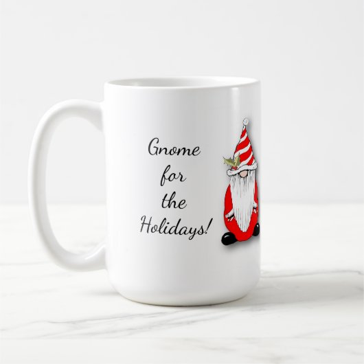 Mug Canette à café gnome de Noël (Gauche)