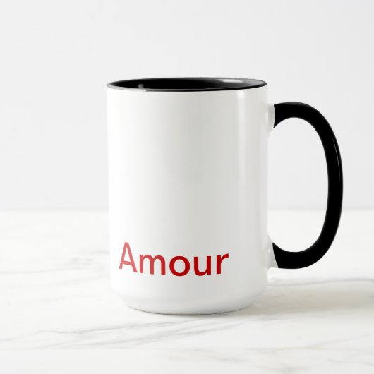 Mug canette, « Amour », Art (Droite)