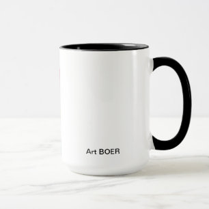 Mug Canette avec peinture/détail « Entre Nous "