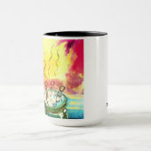Mug Canette avec peinture/détail « Entre Nous " (Centre)
