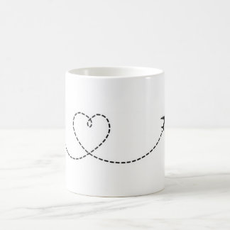 Mug Canette Avion Coeur