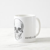 Mug Canette Crâne Have à Scary (Devant droit)