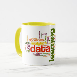 Mug Canette Date Science - M.Learning, LÀ, Algor, Dee