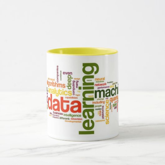 Mug Canette Date Science - M.Learning, LÀ, Algor, Deep (Centre)