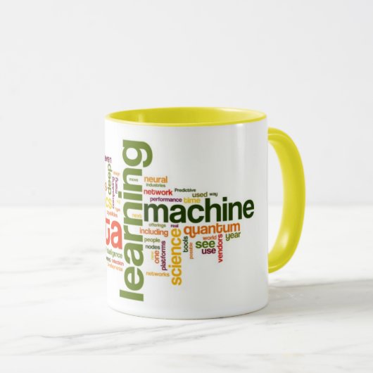 Mug Canette Date Science - M.Learning, LÀ, Algor, Deep (Devant droit)