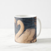Mug Canette de café blanc cygnes (Devant droit)