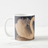 Mug Canette de café blanc cygnes (Gauche)