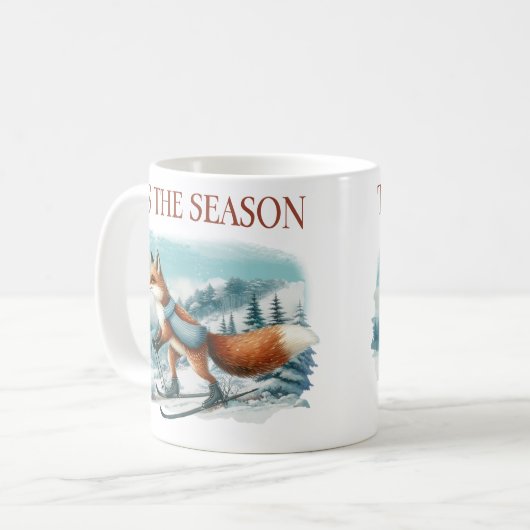 Mug Canette de café de Noël (Devant gauche)