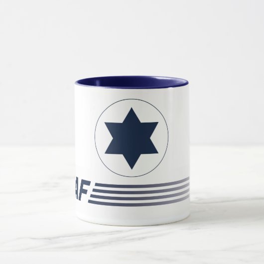 Mug Canette emblème IAF - ISRAÉLITE AIR FORCE - Israël (Centre)