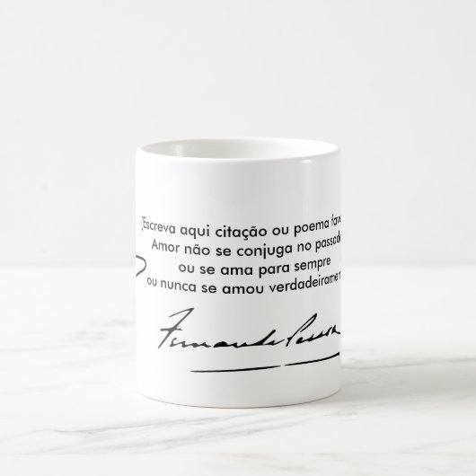 Mug Canette Fernando Pessoa - personalizável (Centre)