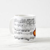 Mug Canette Guitare Musique (Devant gauche)