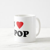 Mug canette i love kpop (Devant droit)