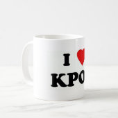 Mug canette i love kpop (Devant gauche)