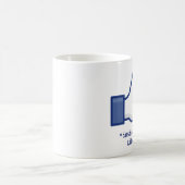 Mug Canette « Likes This » Facebook (Personalizável) (Centre)