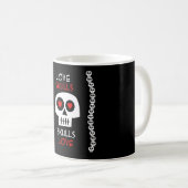 Mug Canette Love Skulls (Devant droit)