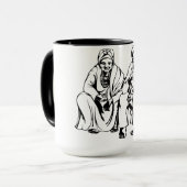 Mug Canette Noirs Vieux - Grande (Devant gauche)