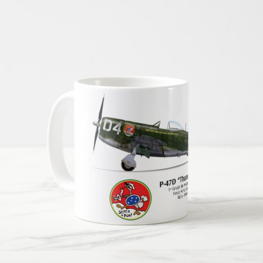 Mug Canette P-47D Thunderbolt - Assied le Foret - FAB (Devant gauche)