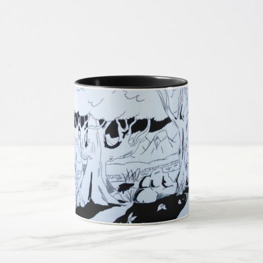 Mug Canette personnalisée - Paysage (Centre)