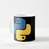 Mug Canette Python et Linux Mint (Devant gauche)