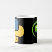 Mug Canette Python et Linux Mint (Centre)