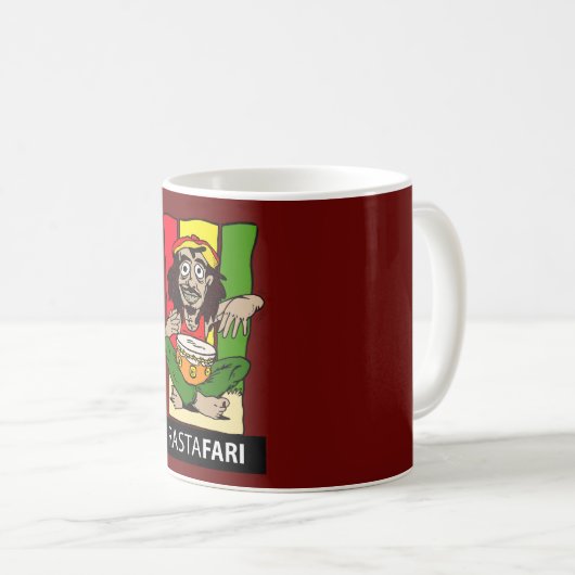 Mug Canette Rastafari (Devant droit)