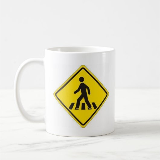 Mug Canette Respecte le Piéton Enfonçait (Gauche)