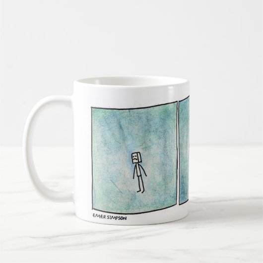 Mug Canette robot en enlevant selfie (Gauche)