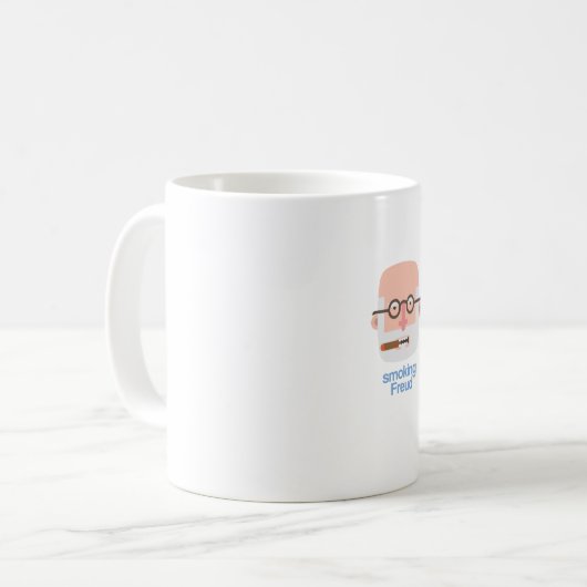 Mug Canette Smoking, quiet and Angry Freud (Devant gauche)