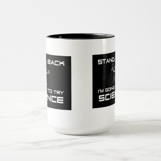 Mug Canette Stand Back… try science (Centre)