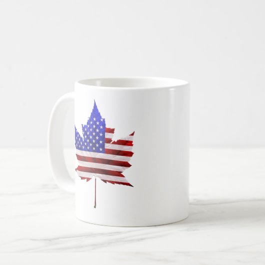 Mug Canettes Canada / États-Unis Cups Custom US Canada (Devant gauche)