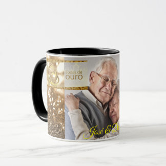 Mug Canettes Mariages De Ouro 50 Ans Mariage Personal
