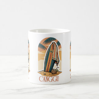 Mug Canggu Sunset Surf – Vintage Tropical Beach Vibes