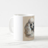 Mug Caniche blanc (Devant gauche)