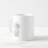 Mug Caniche - blanc 1 (Devant gauche)