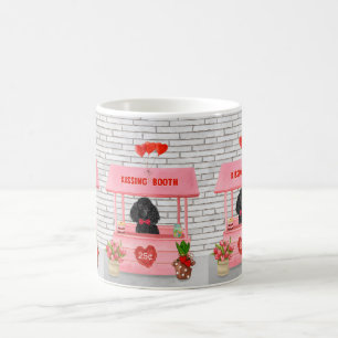 Mug caniche Chien Valentine's Day Kissing Booth