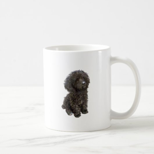 Mug Caniche - chiot jouet noir (Droite)