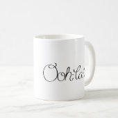 Mug Caniche de Français de bande dessinée (Devant droit)