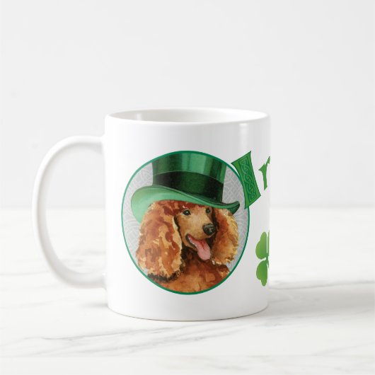 Mug Caniche du jour de St Patrick (Gauche)