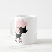 Mug Caniche français de dessin animé (Devant gauche)