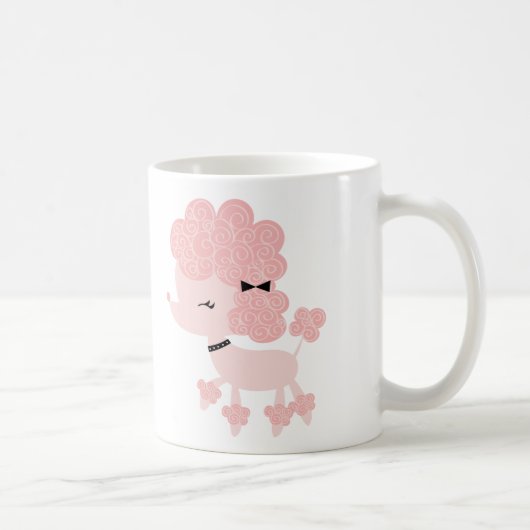 Mug Caniche français de dessin animé (Droite)