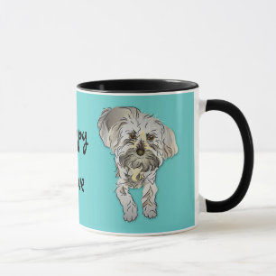 Mug Caniche maltais mélangé - amour de chiot