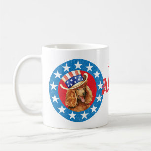 Mug Caniche patriotique
