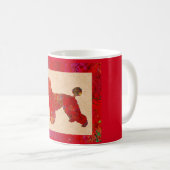 Mug Caniche Rouge (Devant droit)