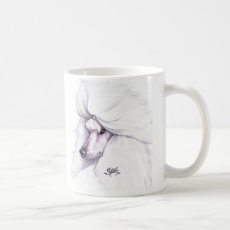 Mug Caniche standard blanc