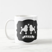 Mug Caniche Standard | Cote Dogs Love (Gauche)