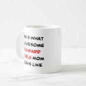 Mug caniche, standard, maman, génial (Devant gauche)