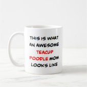 Mug caniche, tasse, maman, génial (Gauche)