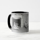 Mug Caniches miniatures se reposant devant la cheminée (Devant gauche)