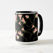 Mug canicule à café fleuri (Devant droit)